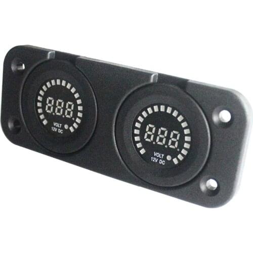 12V Waterproof 12V Car boat marine Blue LED DC Digital Display Volt meter Voltage Volt Meter Gauge Meter