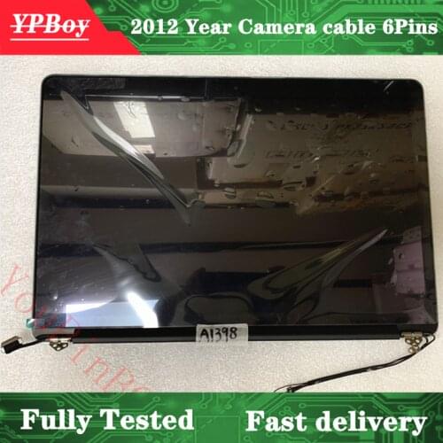 15.4" New Mid 2012 Early 2013 LCD A1398 For Macbook Pro Retina A1398 LCD Screen Display Full Assembly 661-7171 661-6529