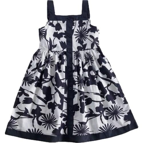 2021 Summer Casual Solid Girls Dress Cartoon Kids Dresses For Girls High Quality Fashion Girl Clothes