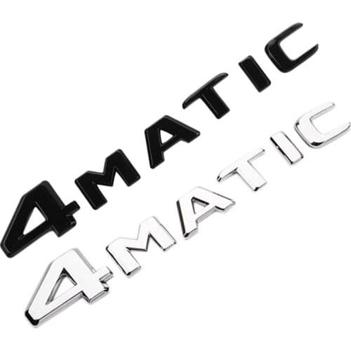 4MATIC Auto Trunk Door Fender Bumper Badge Decal Emblem Adhesive Tape Sticker Replacement for Mercedes-Benz
