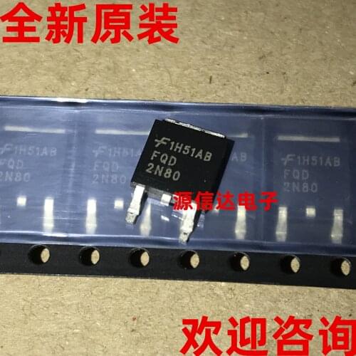 5PCS Real picture shooting of the new imported FQD2N80TM FQD2N80 2A 800V TO-252 FET