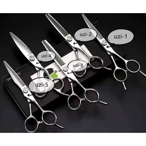 6.0 Hair Scissors Professional Hairdressing Scissors Set Cutting+Thinning Barber Shears Barbearia Profissional Acessorios