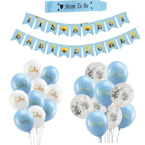 Baby Shower Balloons Decor Its A Boy Its A Girl Balloons Gender Reveal Birthday Party Decorations oh Baby Pink Blue Balloons