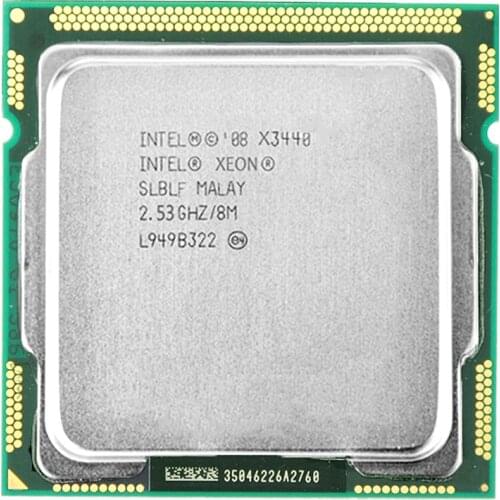 Intel Xeon X3440 CPU Xeon Processor X3440 (8M Cache, 2.53 GHz)) LGA1156 Desktop CPU