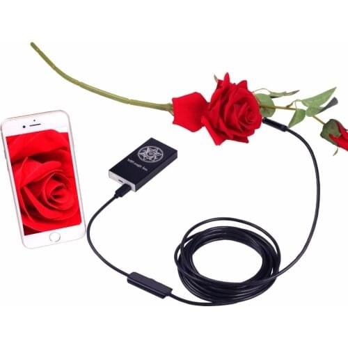 5.5mm Wifi Endoscope for Iphone Android IOS Waterproof wireless endoscopy inspection borescope Camera with 1m Soft Hard Cable