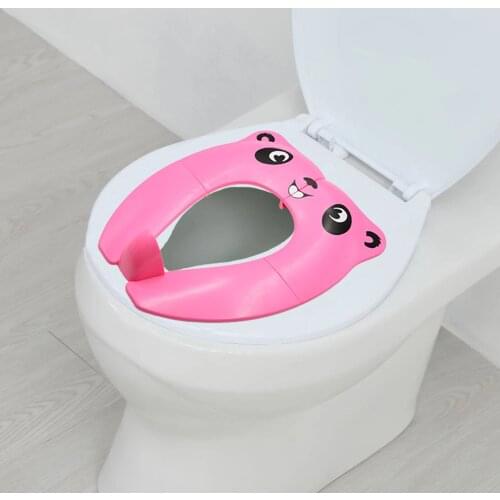 Ergonomical Baby Potty Portable Foldable Potty Training Seat Baby Toilet Seat Standard Toilet Travel Home for Baby Toddlers