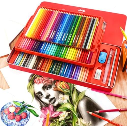 Faber Castell Water Soluble/Oily Colored Pencil 12/24/36/48/60 Paper/Tin Box Colors Professional Painting Art Supplies