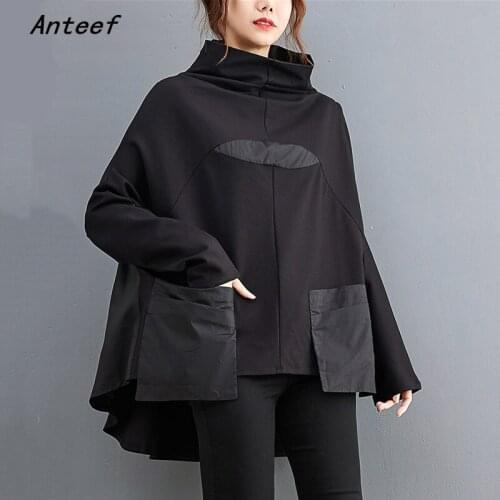 Long sleeve cotton oversized autumn winter korean fashion tshirt tee t shirt casual loose top women 2021 t-shirts clothes