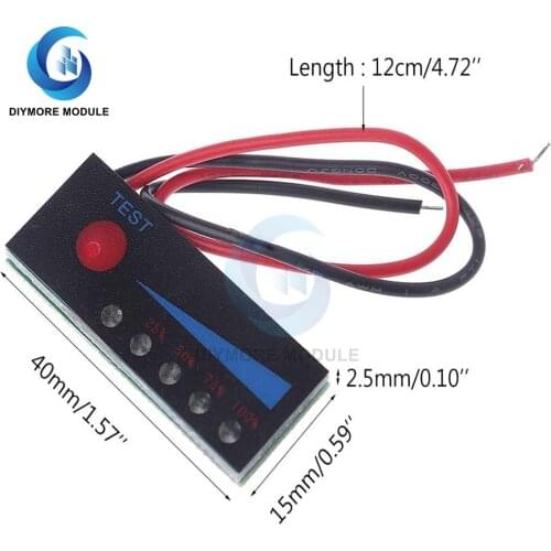 BMS 1S 2S 3S 4S 5S 6S 7S Lithium LiFePO4 Battery Capacity Test Power Level Indicator LED Light Display For Electric Tool Charge