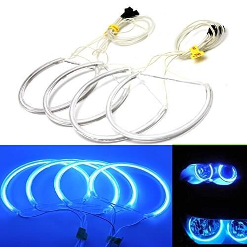 CCFL Angel Eye Halo Ring Blue Light for E46 3 Series Coupe 325i 330ci 2x 131mm 2x146mm