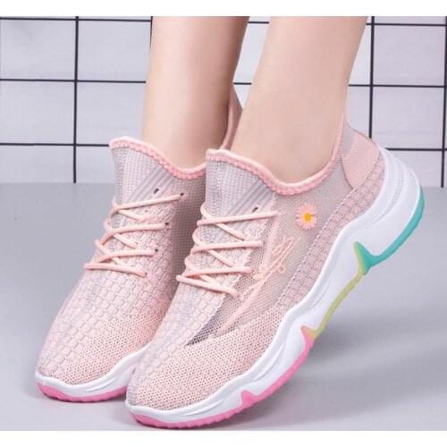 Summer Casual Womens Sneakers Platform Mesh Rainbow Sole Colored Aesthetic Buffalo Shoes Female Luxury Sneakers