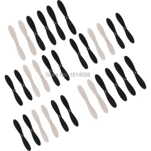 30PCS H20 quadrocopter remote control aircraft accessories in black and white propeller blades blades H20-07