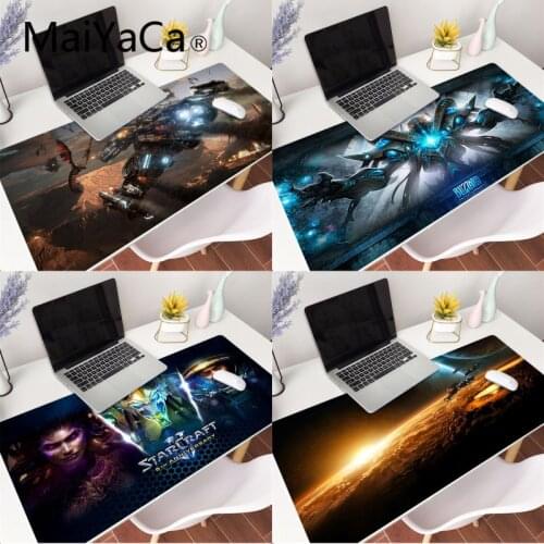 MaiYaCa 70x30cm Starcraft 2 Anti-Slip Durable Rubber Gaming Accessories Mousepad Mouse Mat Keyboard xxl 80x30cm Mouse Pad Game