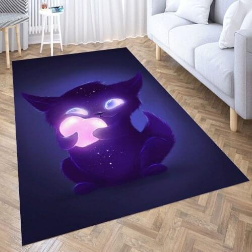 Hugging Love Carpet for Living Room 3D Anime Cartoon Rug Gamer Teen Room Bedside Lounge Rug Kids Children Floor Mats