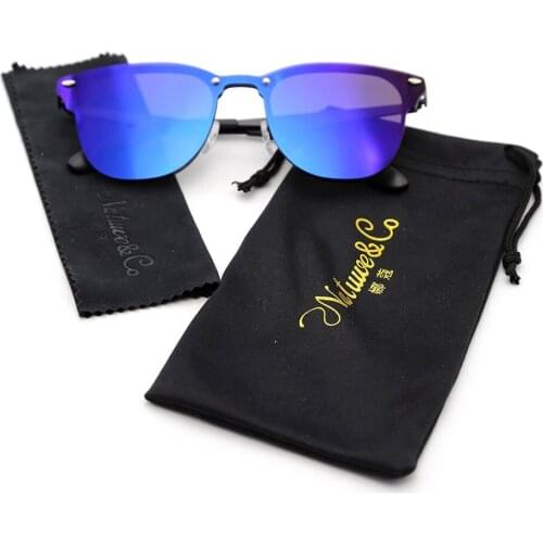 NatuweCo Fashion Polarized Sunglasses Unisex Black Blue Purple 3 Colors UV400 Protection Outdoor Sun Glasses Eyewear Gafas DeSol