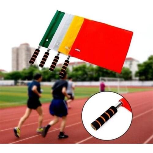 Wholesale Handheld Referee Flag Command Flags Pannant Traffic Signal Flag Warning flags