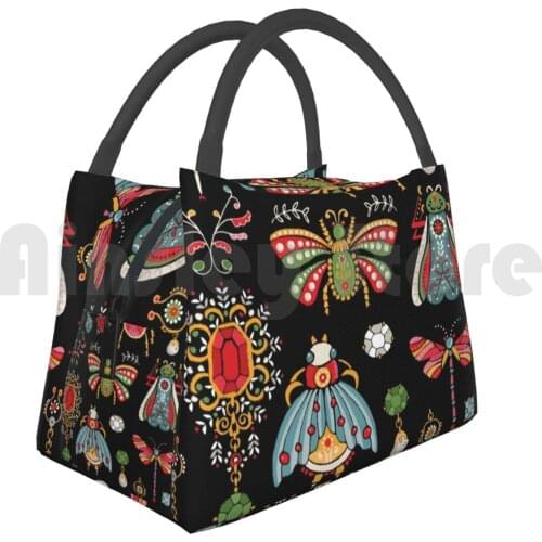 Portable Insulation Bag The Collection Bugs Jewellery Brooches Pesky Stationary Jewellery Bright