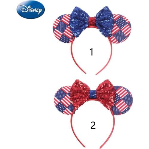 Disney Minnie Mickey Bows Women Headband Hair-Accessories Lovely Girls Ears Kid Head-Accessories Headdress Head Band Party