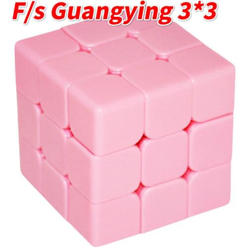 5.7cm Fangshi 3x3x3 speedcube(Guangying,Pink,Assembled without Stickering)F/s Toys For Children Kids