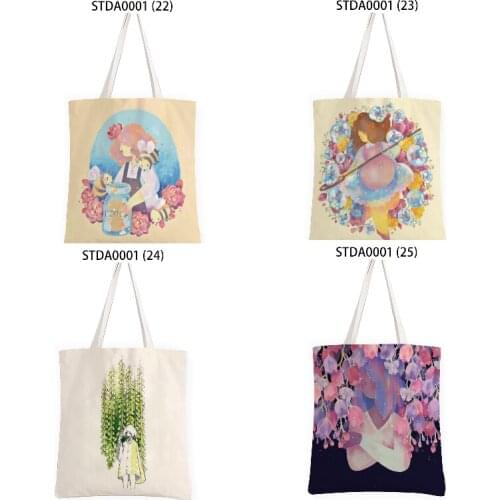 Flower leaves Shopper bag Makeup bag Shopper Womens cosmetic bag organizer Beach bag organizer for cosmetics home Handbags bag