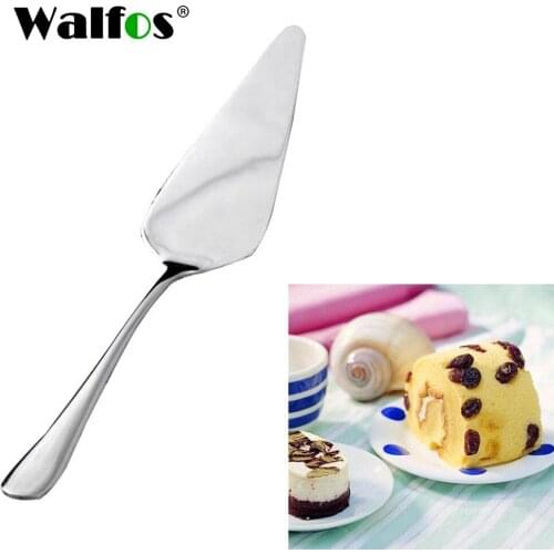 WALFOS Stainless Steel Serrated Edge Cake Server Blade Cutter Pie Pizza Cake Cutter Shovel Kitchen Baking Pastry Spatulas
