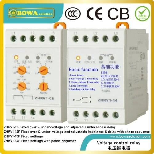 ZHRV1-11F voltage protector with load protection against compressor or fan motors from overload because of cooling load changes