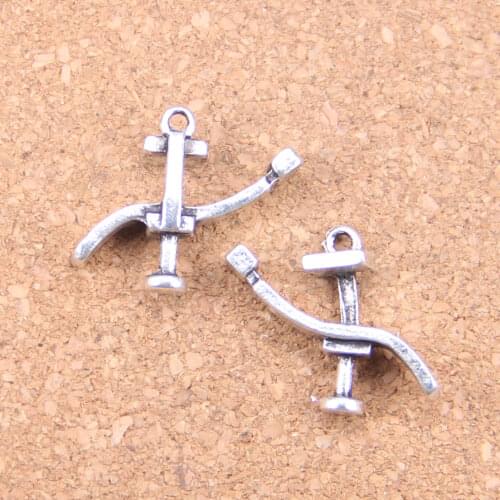 10pcs Charms dentists bed treatment center 20x24mm Antique Pendants,Vintage Tibetan Silver Jewelry,DIY for bracelet necklace
