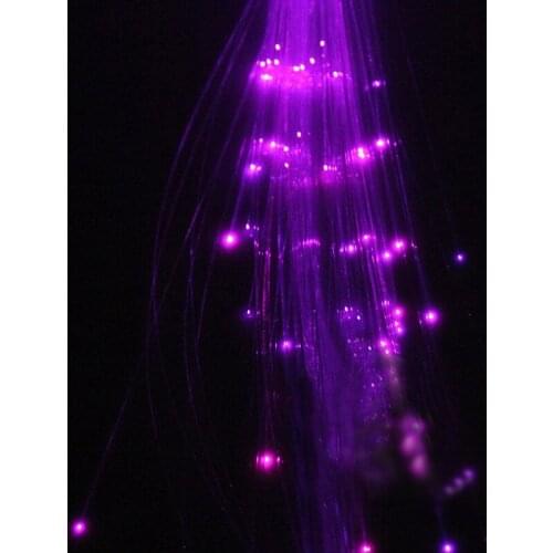 5PCS Colorful Hair Clip LED Filaments Luminous Braids Flashing Light Glow Filaments Luminous Clip Braid For Club Party Supplies