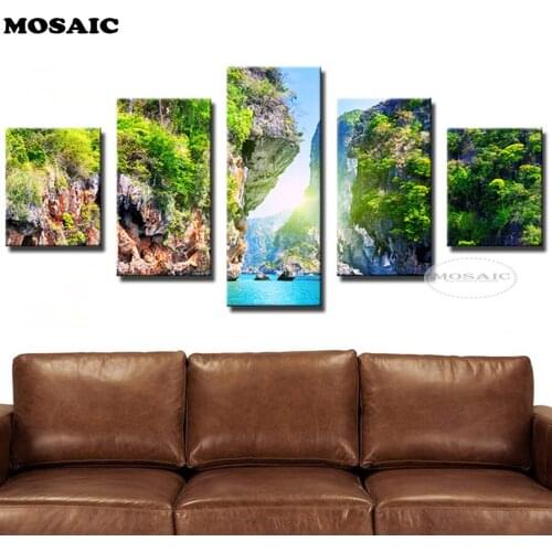 Diamond Embroidery,mountain,natural scenery,Full,DIY,Diamond Painting,Cross Stitch,Diamond Mosaic,Bead,Picture Decor 5pcs