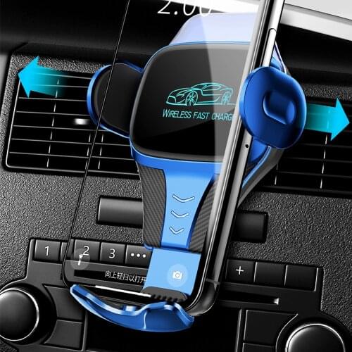 Fast Car Wireless Charger Holder For Iphone 11 12 Pro Max Fast Charging Car-Charger Induction Charger For Xiaomi Huawei Samsung