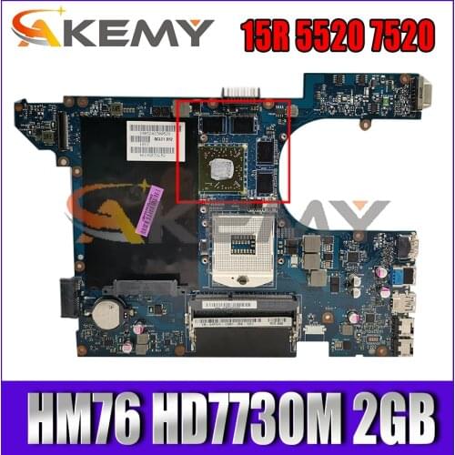 CN-04P57C 04P57C LA-8241P 7520 Mainboard For Dell Inspiron 15R 5520 7520 Laptop Motherboard With HM76 HD7730M 2GB 100% TEST OK