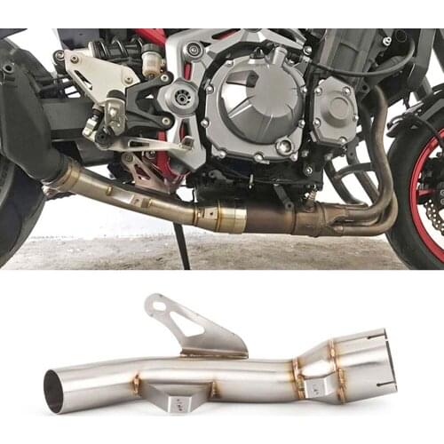 Decat Eliminator Down Exhaust Pipe for Kawasaki Z900 Z 900 2017 2018 2019 Stainless Steel De-cat Mid Pipe Motorcycle Muffler
