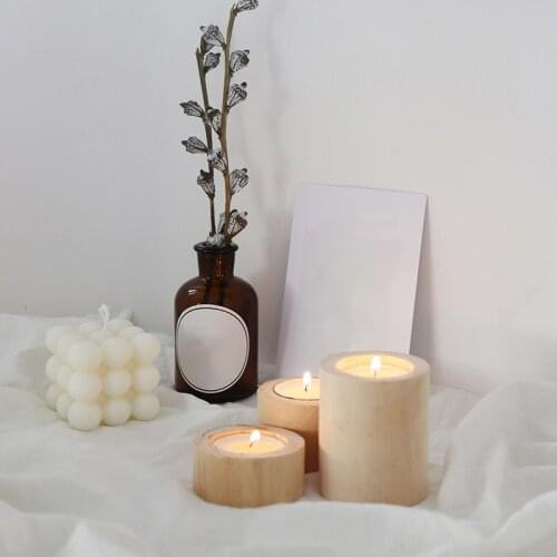 Wood Candle Holders For Home Decor Wedding Candelabra Modern Candlestick Holder Decorative Candlestick Holder