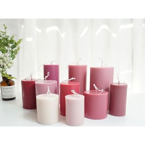 DIY handmade candle mold 6x10cm/6x15cm/7x7.5cm cylindrical candle mold handmade candle making mold DIY candle tool