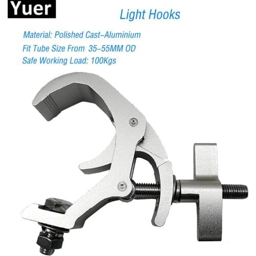 DJ Lighting Aluminium Material Stage Light 100kg 35-55mm Hook Moving Head Light Clamp Holder LED Disco Par Lamp Truss Equipment