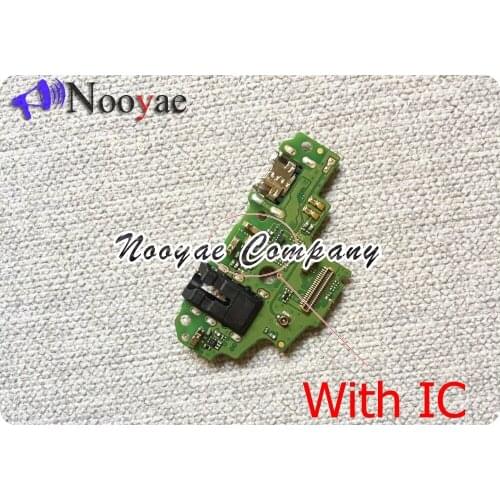 For Huawei P Smart / Enjoy 7s Charger Port USB Charging Connector Connect Flex Cable Microphone Replacement +track