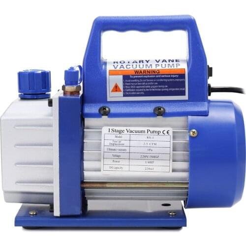 Aluminum Alloy Electric Single-stage Rotary Vane Vacuum Pump Refrigeration Maintenance Automotive Industrial Vacuum Pumps