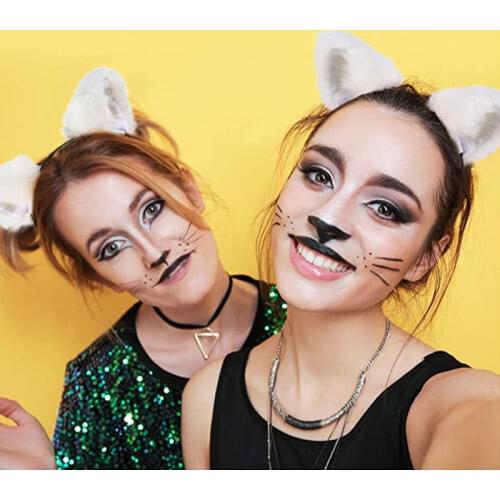 Wedding Headdress Plush Cat Fox Fur Ears Lolita Headband Anime Cosplay Headband Party Cute