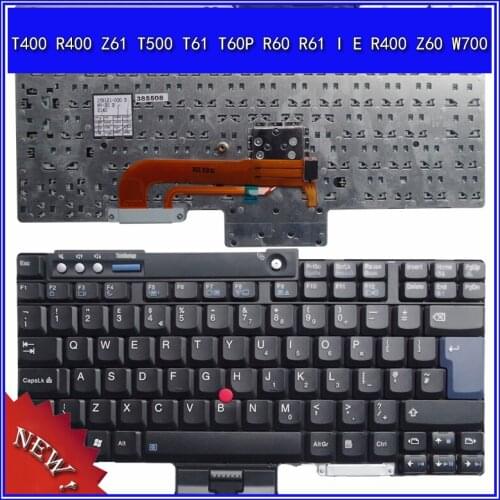 Laptop Keyboard for Lenovo T400 R400 Z61 T500 T61 T60P R60 R61 I E R400 Z60 W700 Notebook Replace Keyboard