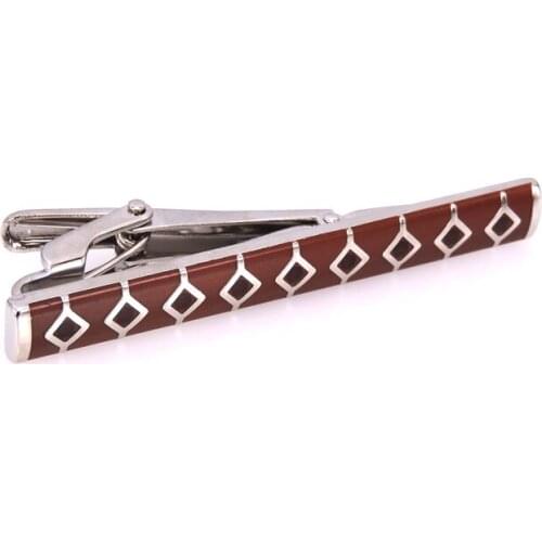 Red tie clip high quality mens shirt tie clip new fashion Stripe Tie Clip French wedding business tie clip