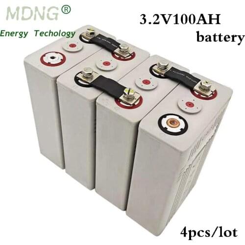 4pcs 3.2v 100Ah 105Ah Lifepo4 Rechargeable Battery Lithium Iron Phosphate for 12v Campers Golf Cart Off-Road Off-grid Solar Wind