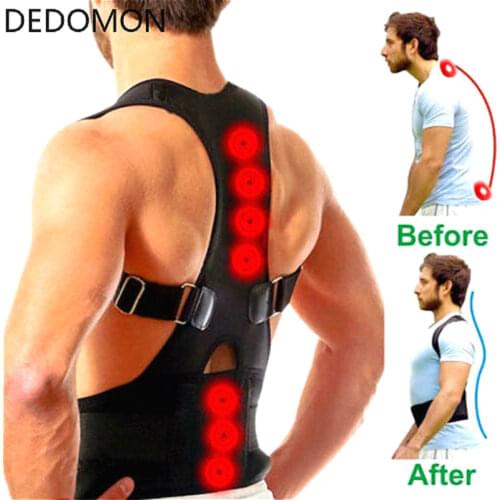 Posture Corrector Magnetic Therapy Brace Shoulder Back Support Belt for Men Women Braces & Supports Belt Shoulder Posture