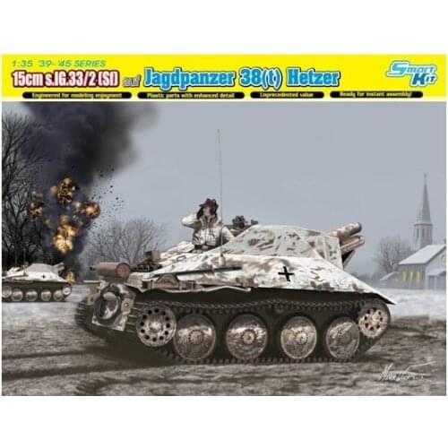 1/35 scale model Dragon 6489 Stalker 38 (t) equipped with s.IG.33 / 2 15cm self-heavy infantry gun