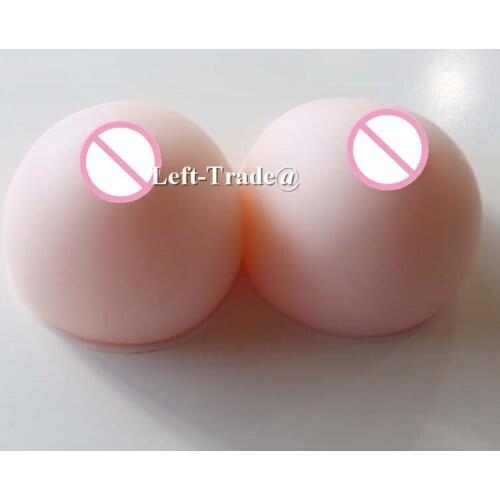 NEW HERE 1800g top quality white drag queen boobs crossdresser borstprothesen silicone fake breasts