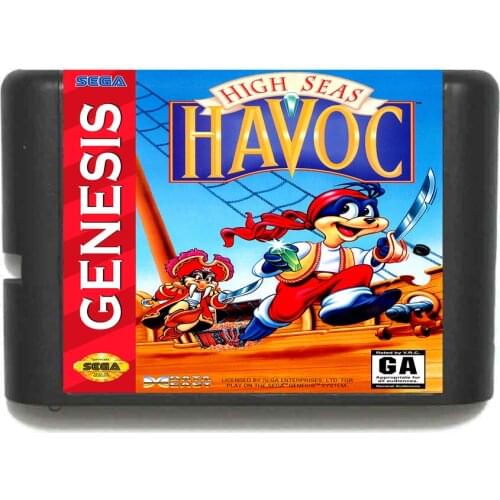New Arrival High Seas Havoc 16 bit MD Game Card For Sega Mega Drive For Genesis