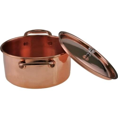 Pure Copper Single Pot Chinese Style Composite Bottom Size Custom Self-service Small Hot Pot Binaural Pot Uncoated Easy To Clean