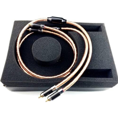 Pair Signature 1 RCA Cable 99.99997% OCC 24K HiFi Audio Line