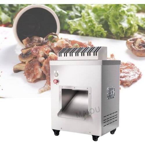 Fully Automatic Meat Cutter Slicer Commercial Multifunction Two In One Cut Vegetables Shredded Pork