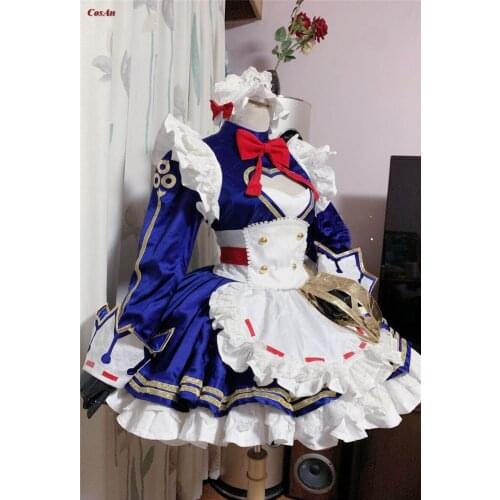 Hot Game Honor Of Kings Daji Cosplay Costume Lovely Maid Outfit Unisex Activity Party Role Play Clothing High-End Custom-Make
