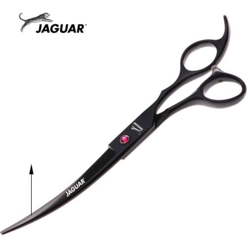 Pet Scissors 7" Upward Curved Pet Grooming Scissors Professional Black Shears Barber Using Dogs & Cats